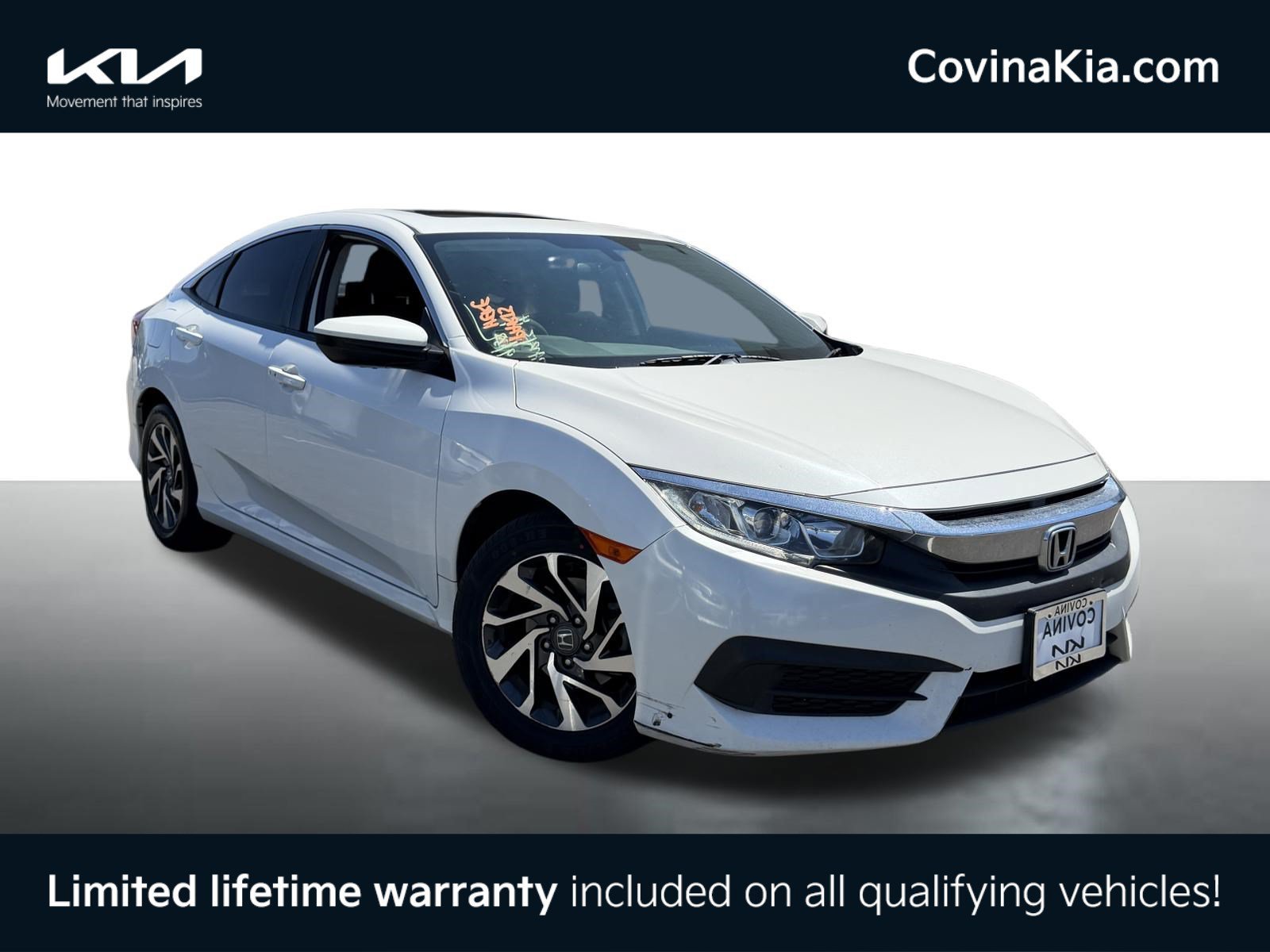 Used 2017 Honda Civic EX with VIN 2HGFC2F75HH565645 for sale in Covina, CA