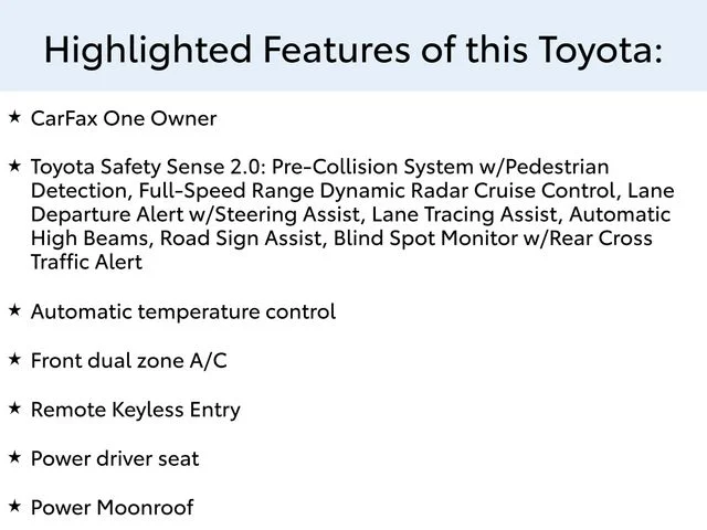 Used 2020 White Toyota XLE image 2