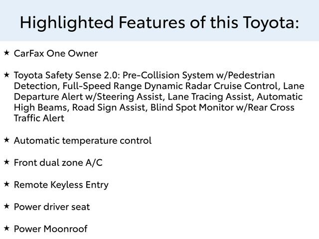 Used 2020 White Toyota XLE image 2
