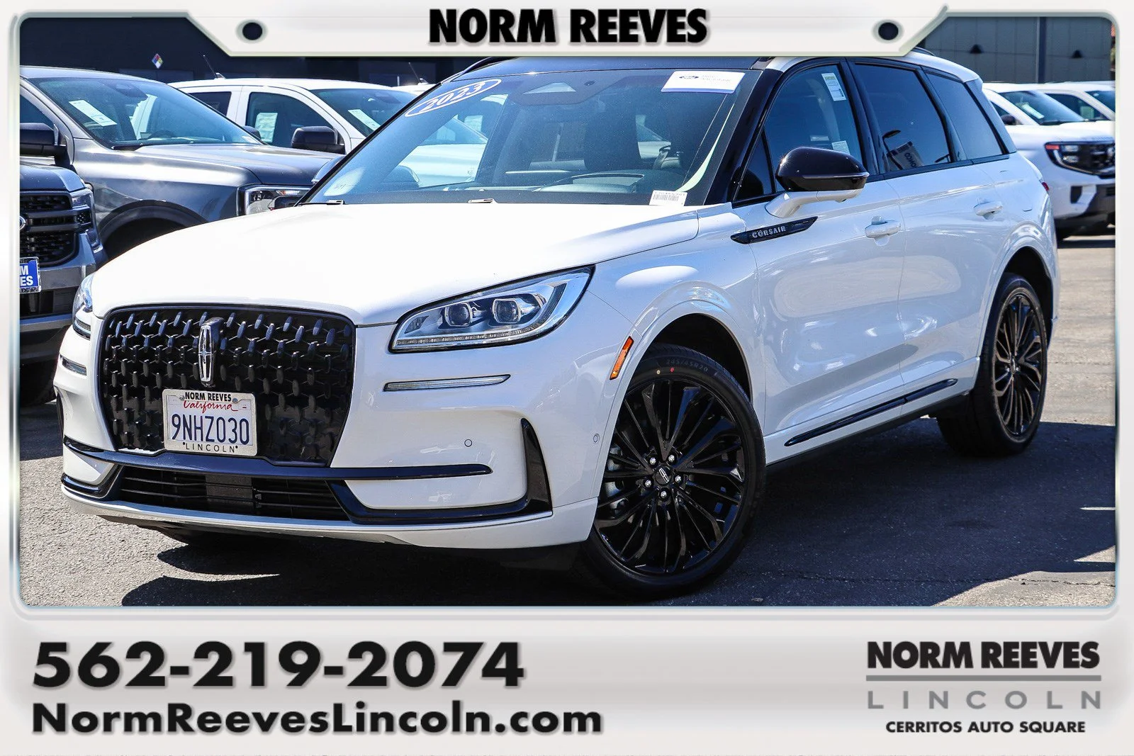 Certified Used 2023 White Metallic Lincoln Reserve image 1