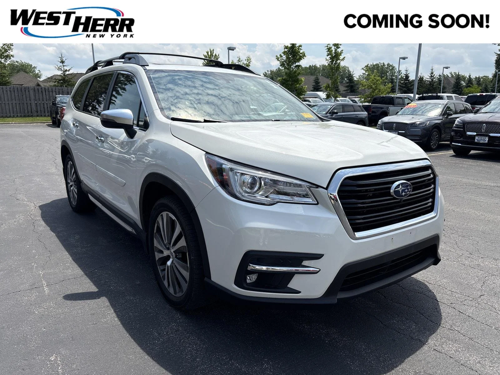 Used 2021 Crystal White Pearl Subaru Touring image 1