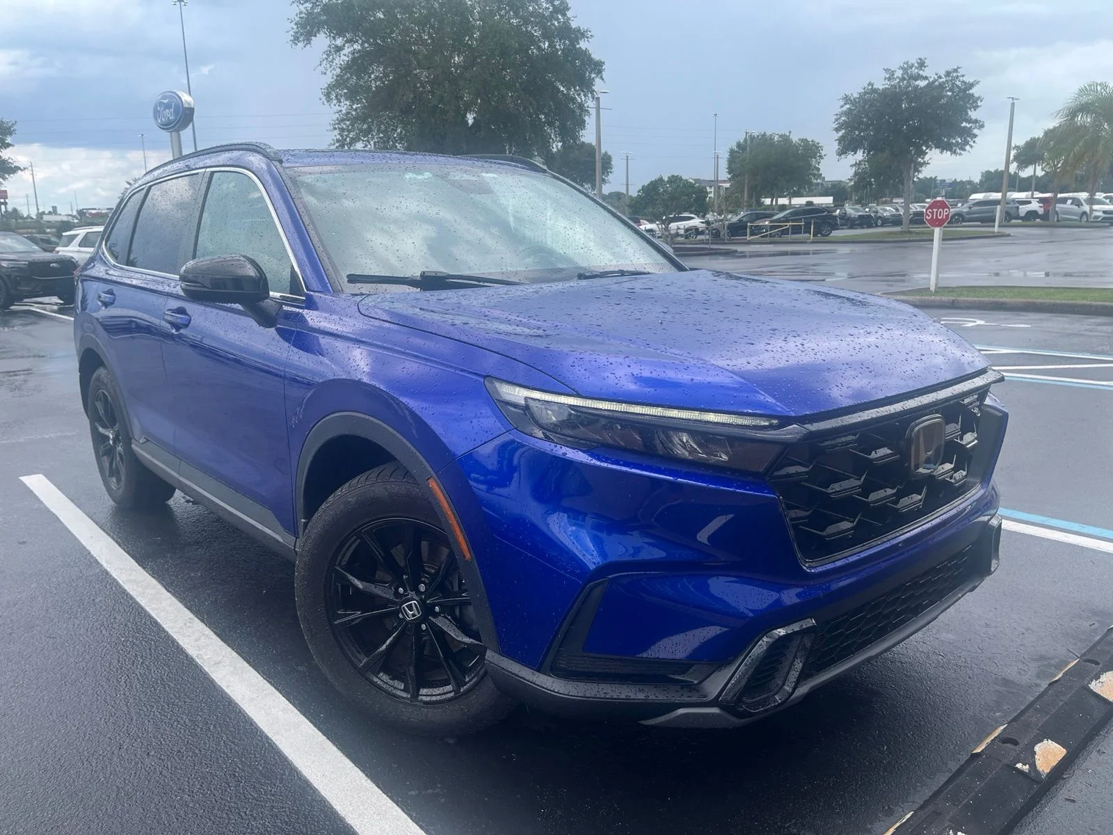 Certified Used 2023 Blue Honda Sport image 1