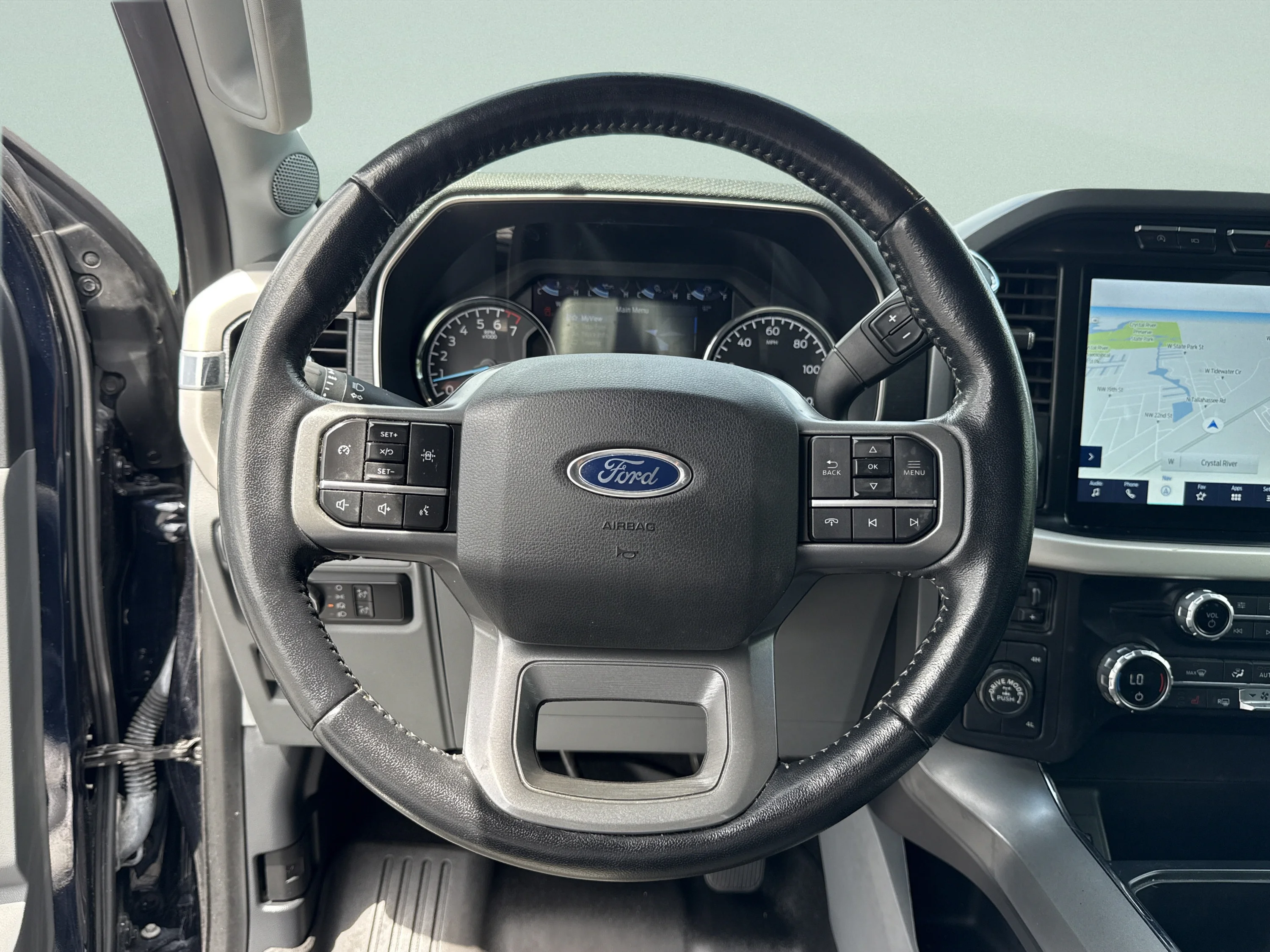 Used 2021 Antimatter Blue Metallic Ford XLT image 40