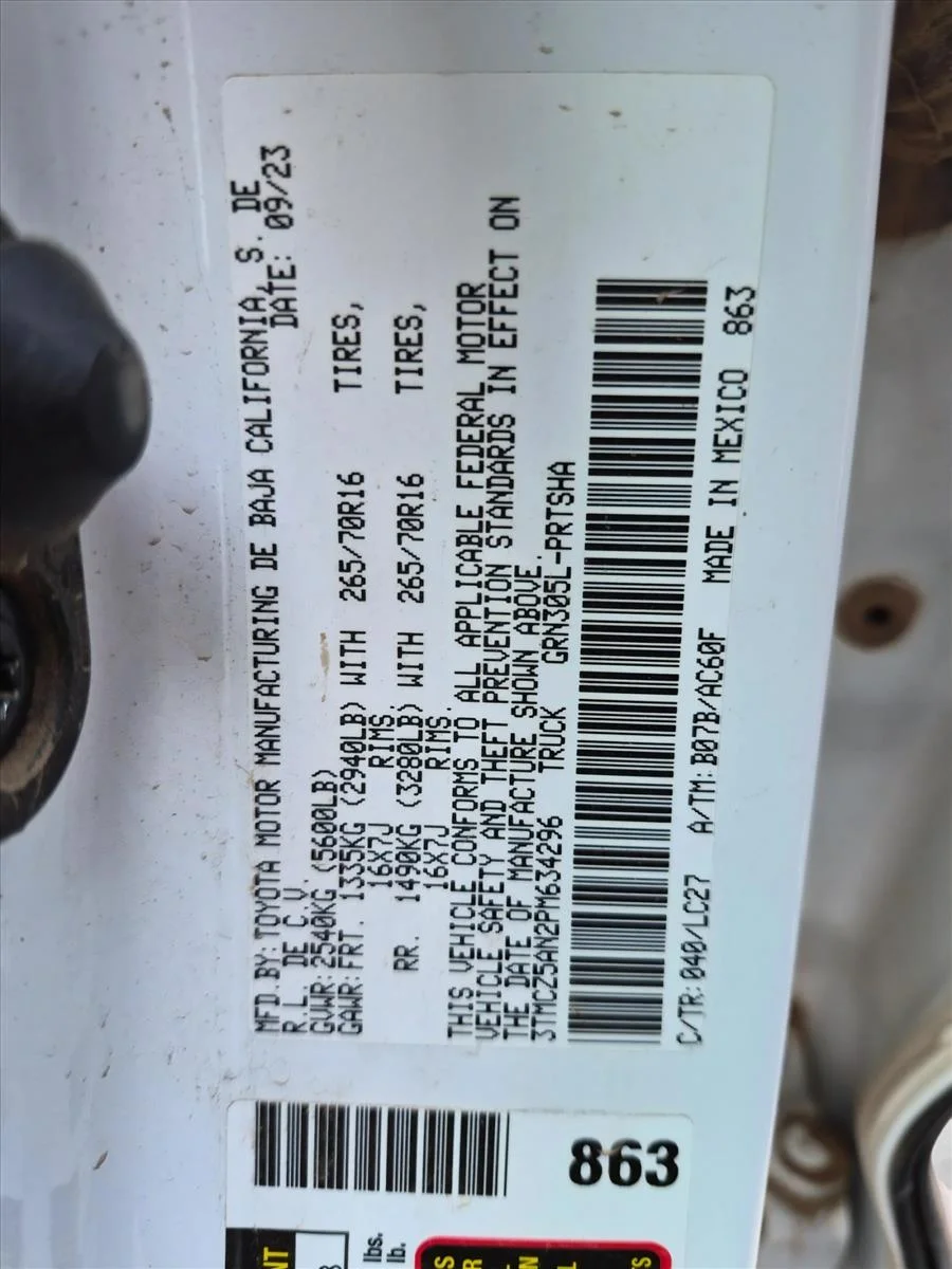 Used 2023 Ice Cap Toyota TRD Off Road image 14