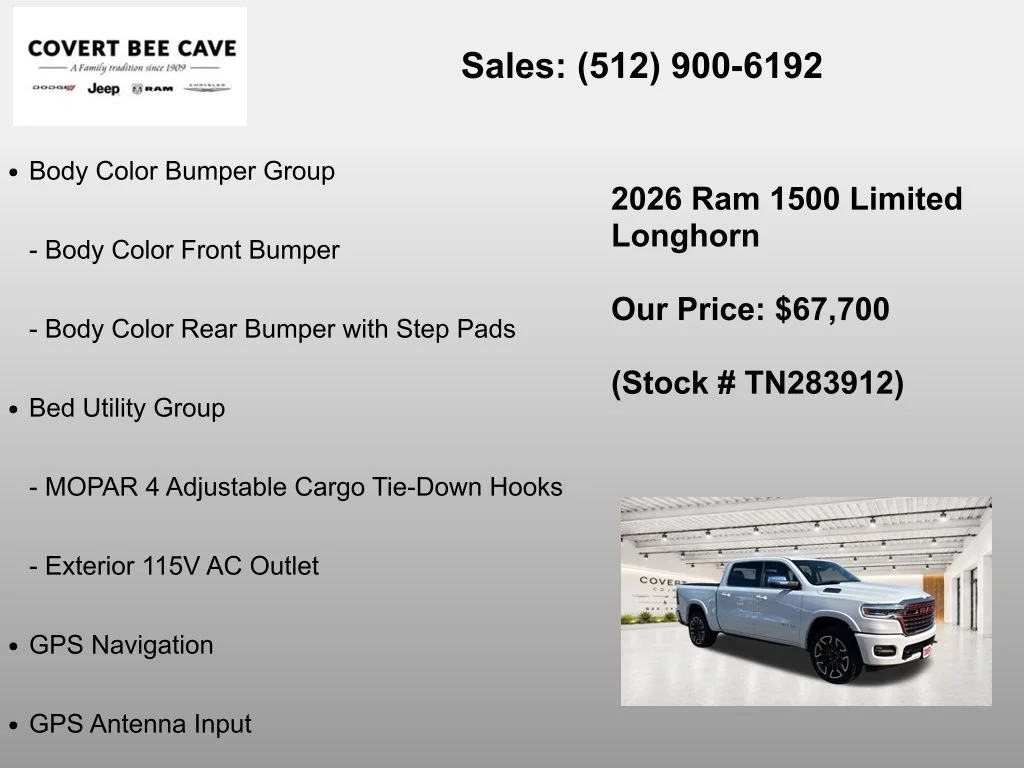 New 2026 Ivory White Tri-Coat Pearl-Coat Exterior Paint RAM Limited image 37