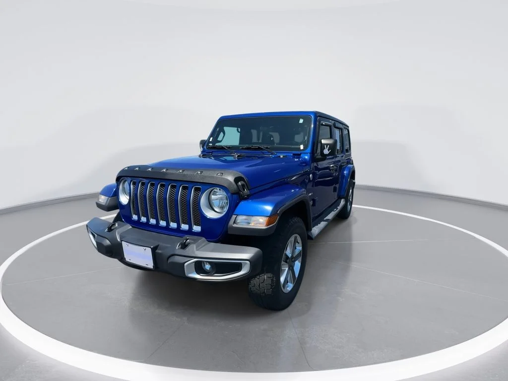 Used 2019 Blue Jeep Unlimited Sahara image 3