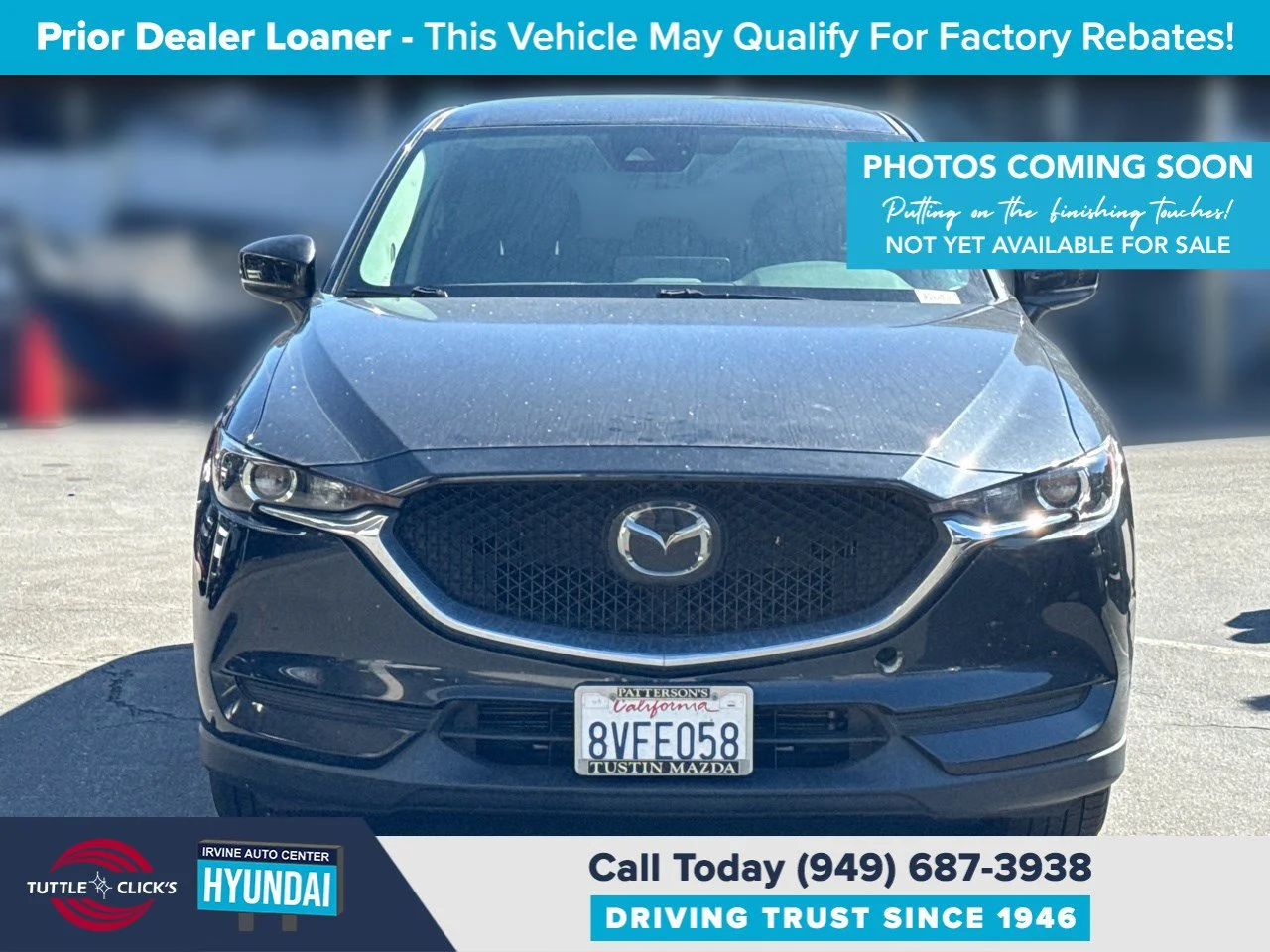 Used 2021 JET BLACK MICA MAZDA TOURING image 1