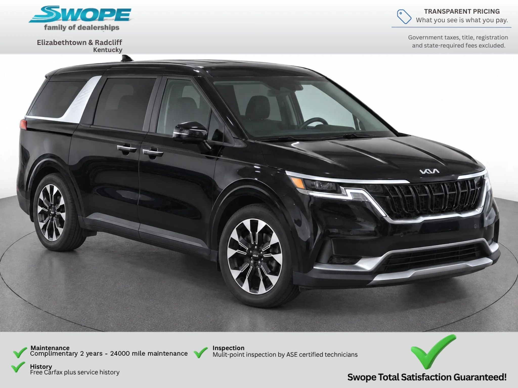 Used 2024 Aurora Black Pearl Kia EX image 3