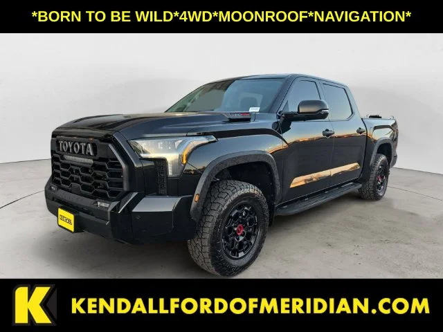 Used 2022 Midnight Black Metallic Toyota TRD Pro image 1