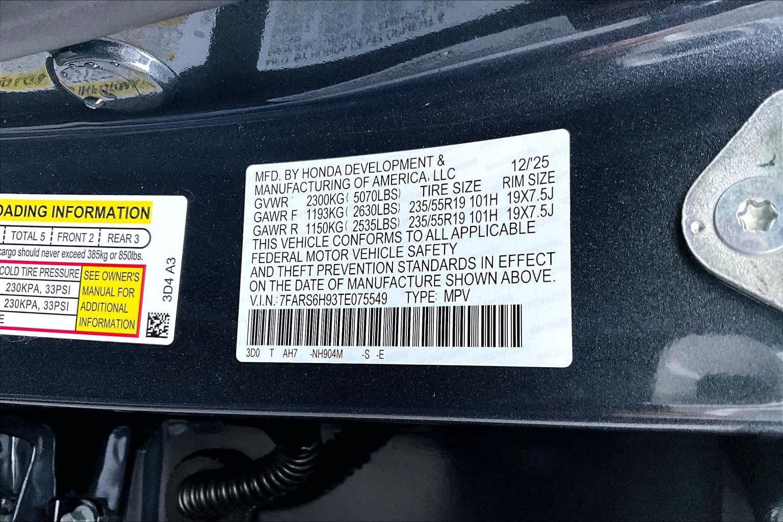 Certified Used 2026 Meteorite Gray Metallic Honda AWD Sport Touring Hybrid image 34