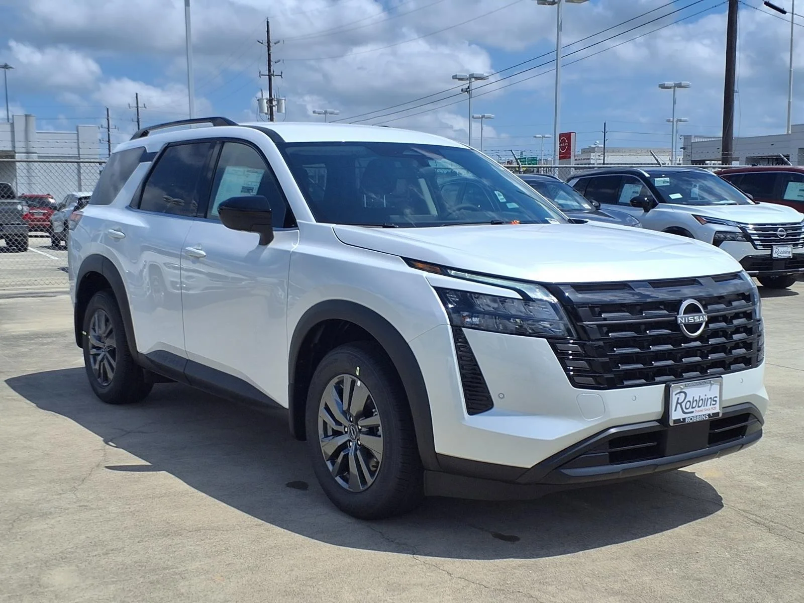 2026 Nissan Pathfinder SV White at Robbins Nissan