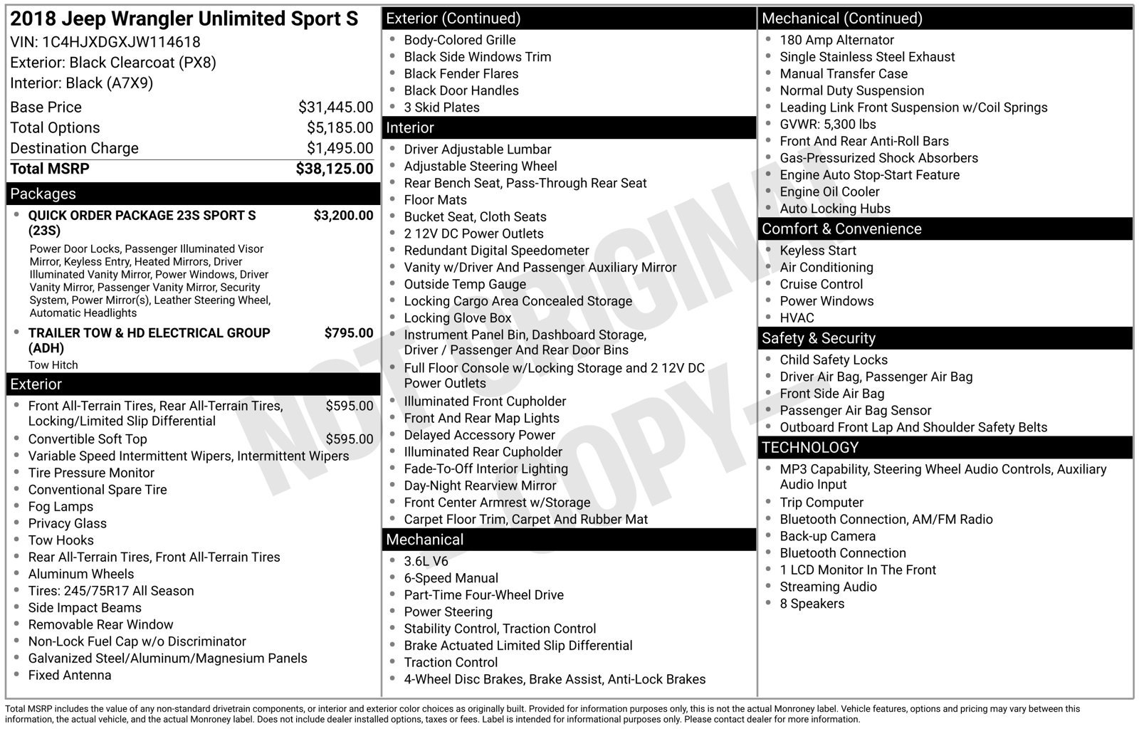 Used 2018 Black Jeep Unlimited Sport S image 32