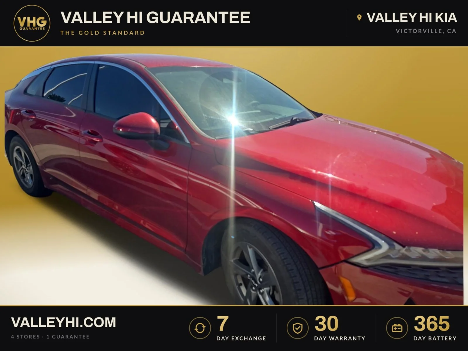 Used 2022 Passion Red Kia LXS image 1