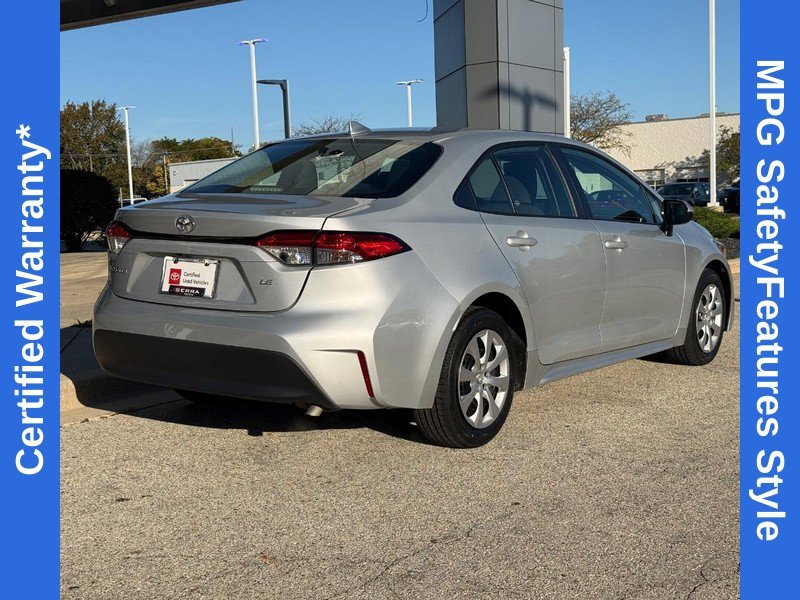Certified Used 2024 CLASSIC SILVER METALLIC Toyota LE image 3
