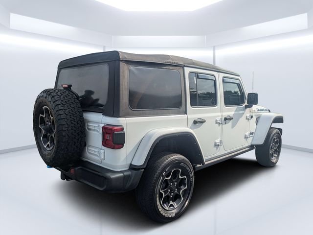 Used 2021 White Jeep Unlimited Rubicon 4xe image 3