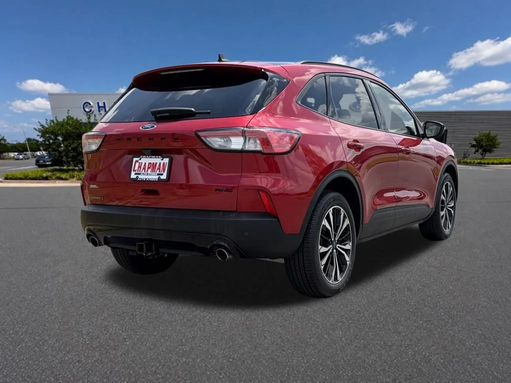 Certified Used 2022 Red Metallic Ford SEL image 6