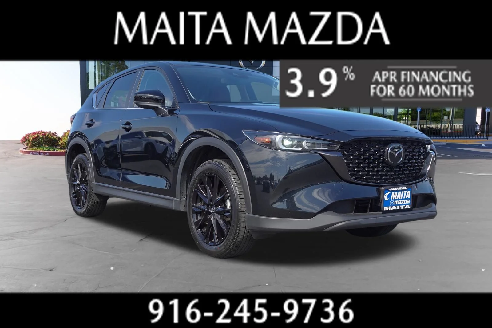 Certified Used 2025 Jet Black Mica Mazda 2.5 S Carbon Edition image 1