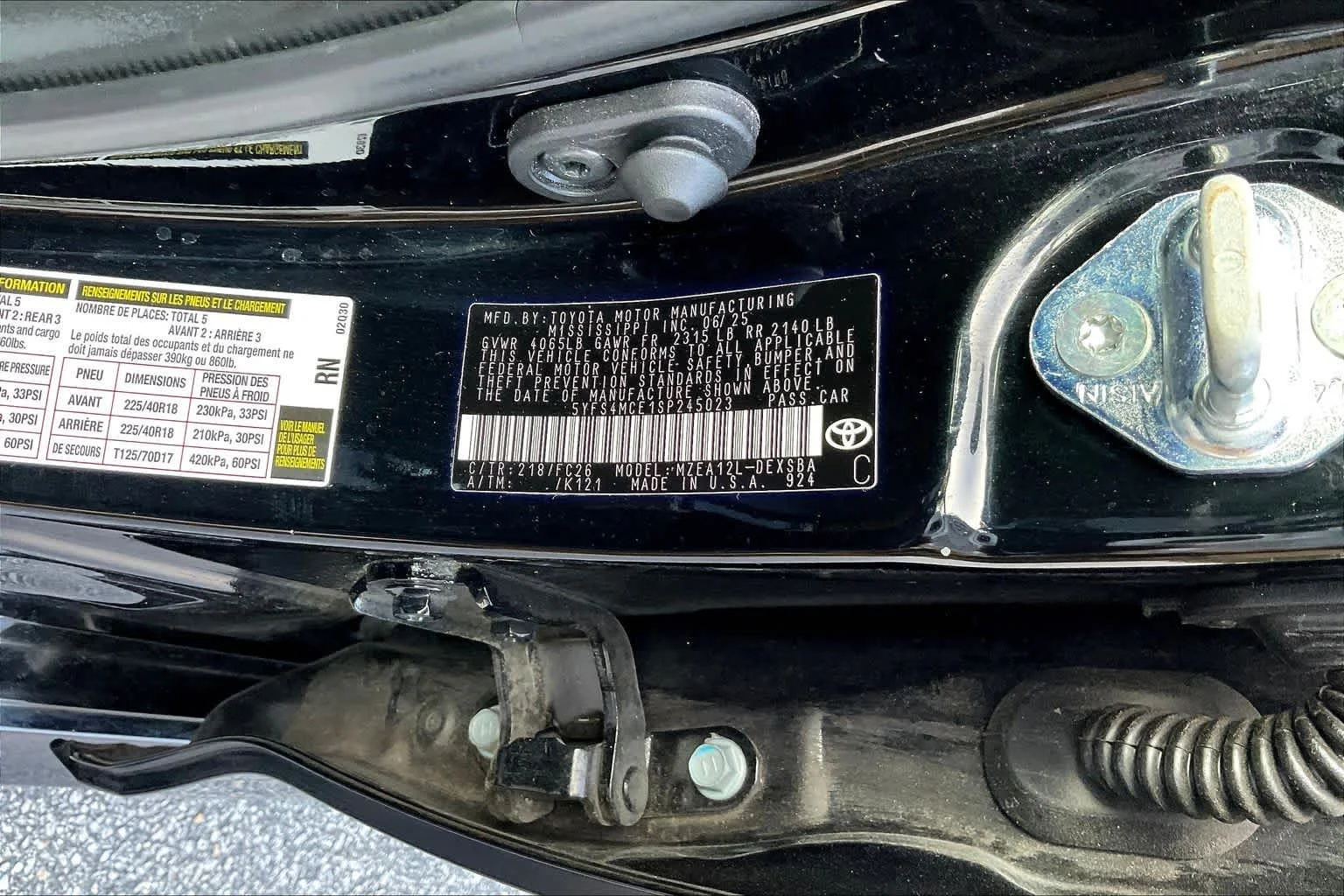 Certified Used 2025 Midnight Black Metallic Toyota SE image 34