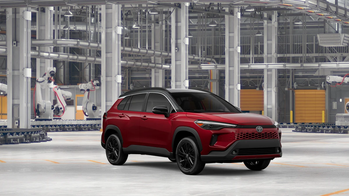 New 2026 Soul Red Crystal  with Jet Black roof Toyota Hybrid XSE image 23