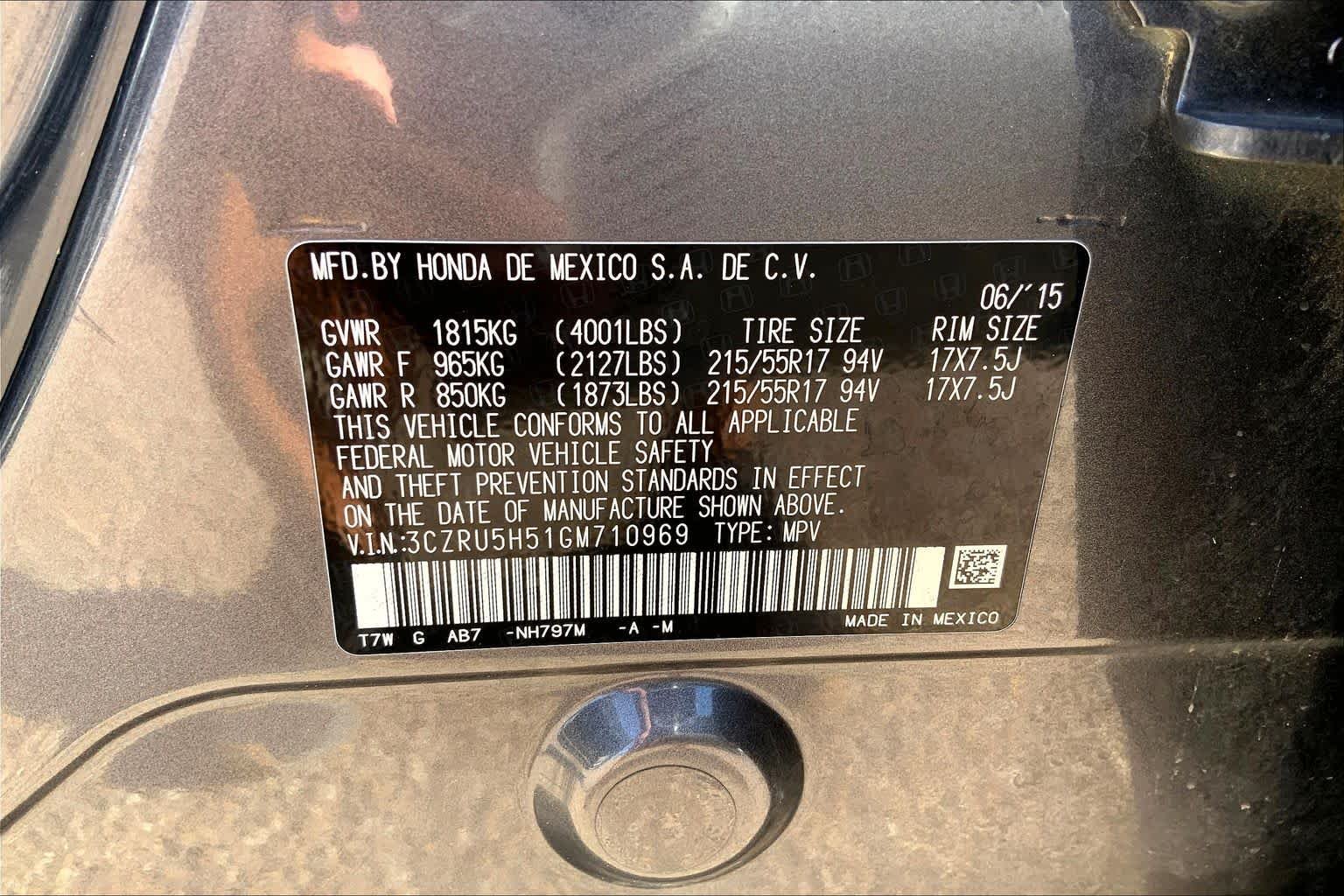 Used 2016 Modern Steel Metallic Honda EX image 37