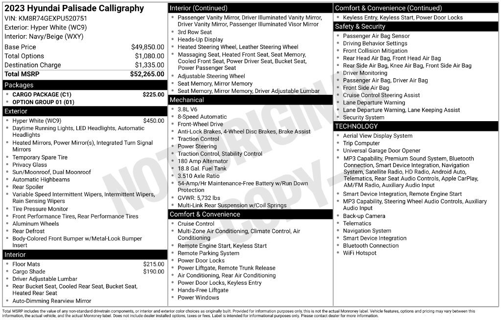 Certified Used 2023 White Hyundai Calligraphy image 13