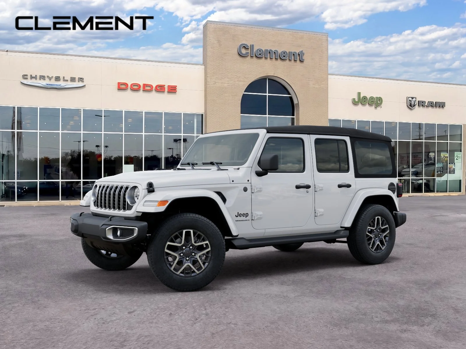 New 2026 Bright White Clear-Coat Exterior Paint Jeep Sahara image 2