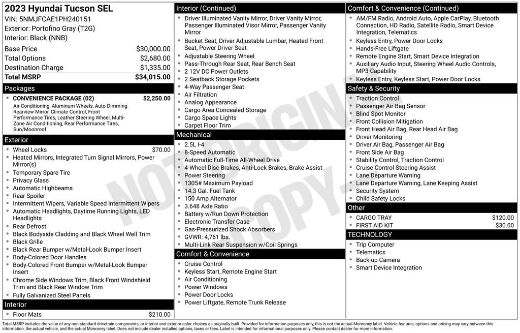 2023 Hyundai Tucson SEL AWD's photo