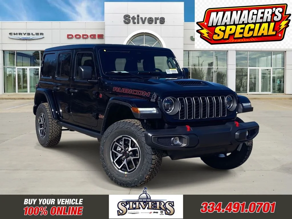 New 2026 Black Clear-Coat Exterior Paint Jeep Rubicon image 1