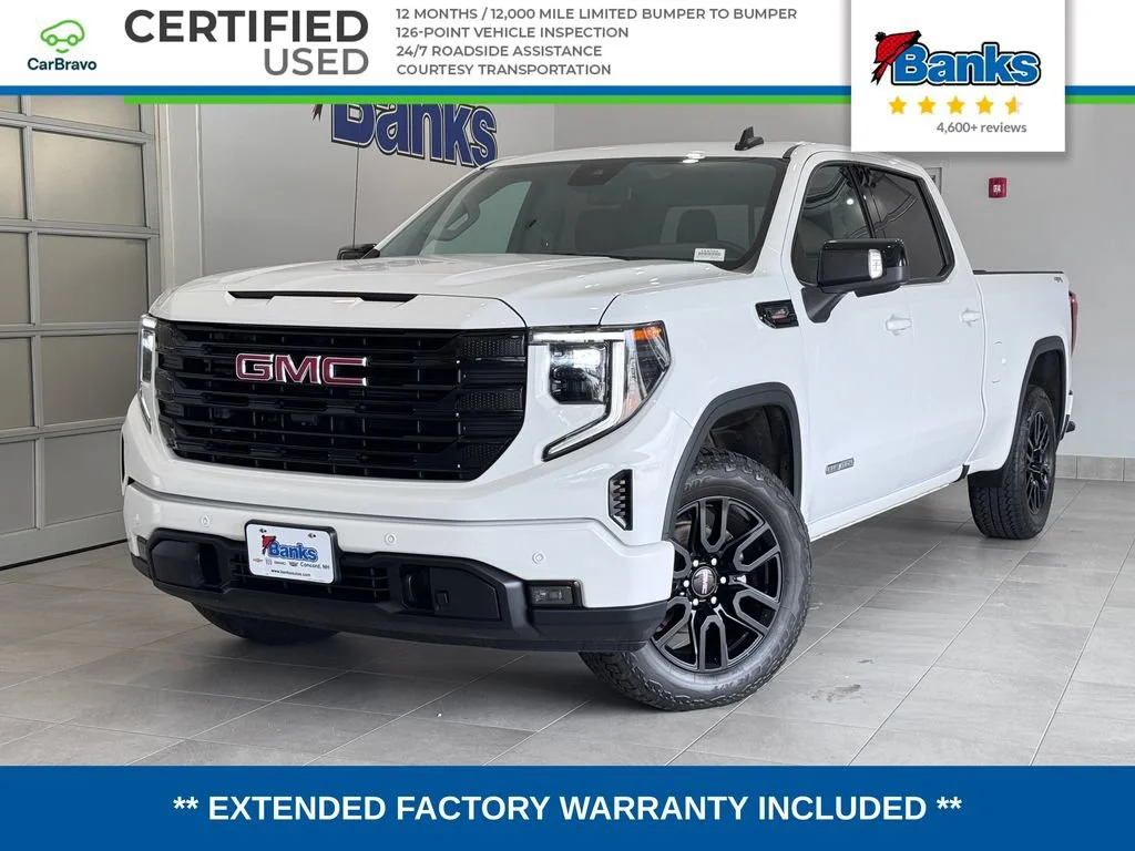 Certified Used 2024 Summit White GMC Elevation image 1