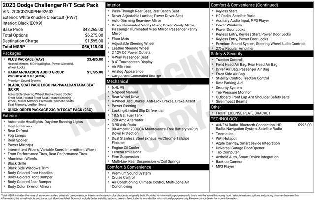 Certified Used 2023 White Dodge R/T Scat Pack image 32