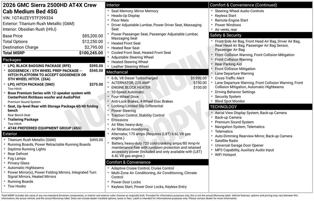 2026 GMC Sierra 2500HD AT4X - Photo 63