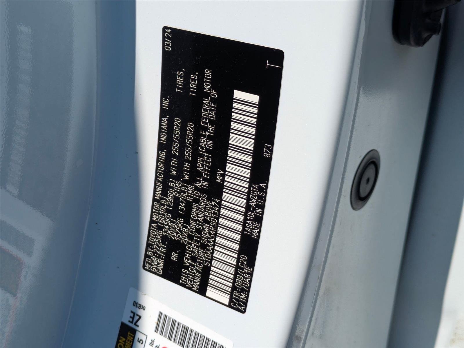 Used 2024 Wind Chill Pearl Toyota Limited image 37