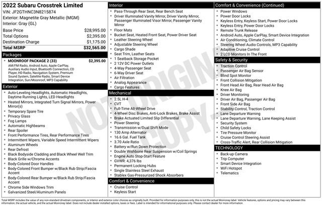 Used 2022 Gray Subaru Limited image 4