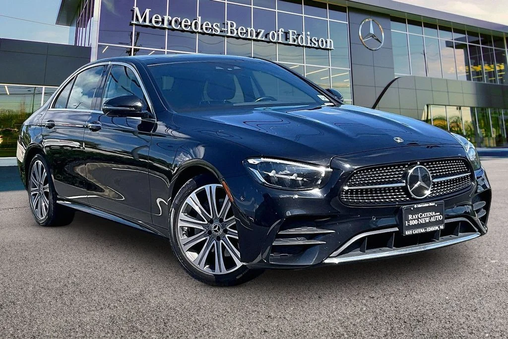 Certified Used 2022 Black Mercedes-Benz E 350 image 1