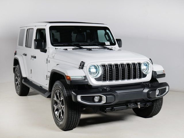 Used 2024 Bright White Clearcoat Jeep Sahara image 10