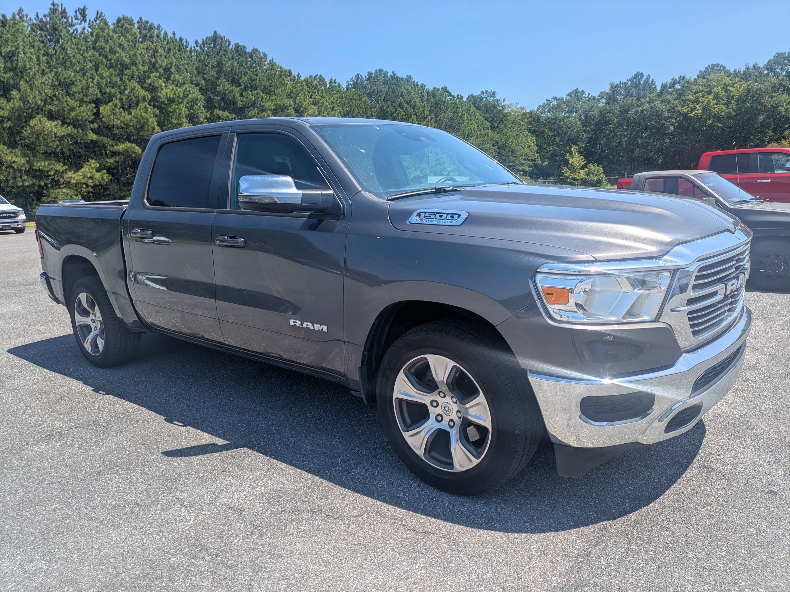 Used 2024 Granite Crystal Metallic Clearcoat Ram Laramie image 1