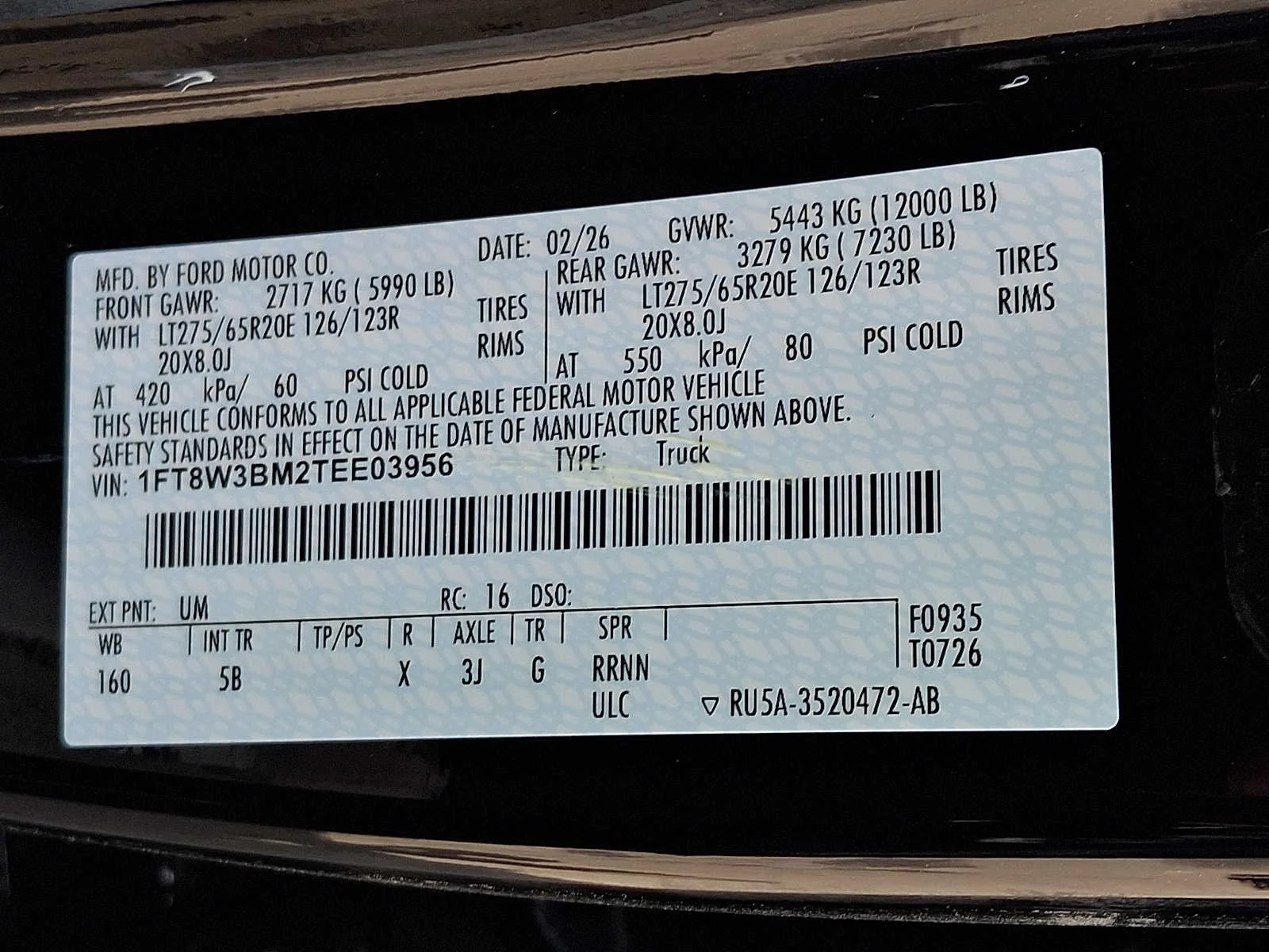 New 2026 Agate Black Metallic Ford F-350® Lariat® image 14