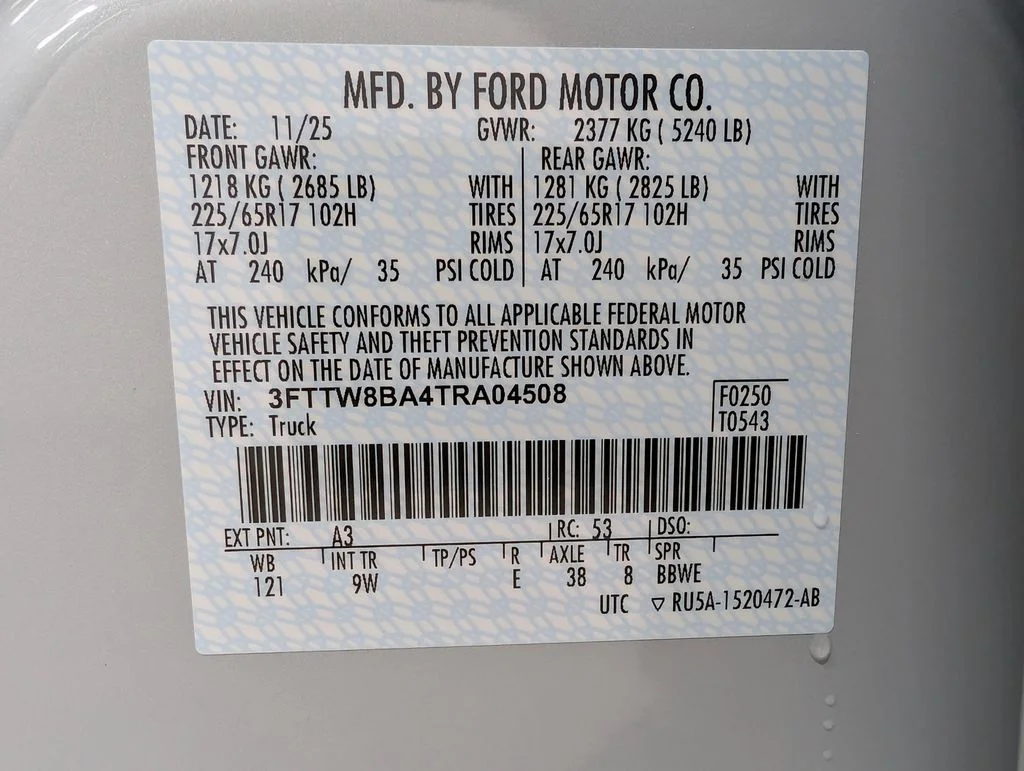 New 2026 Space White Metallic Ford XL image 19