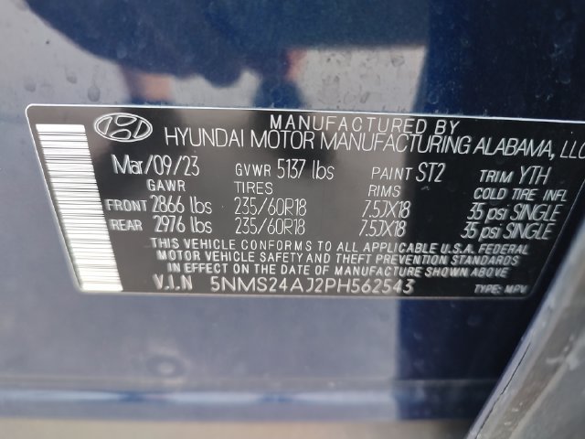 Used 2023 Blue Hyundai SEL image 11