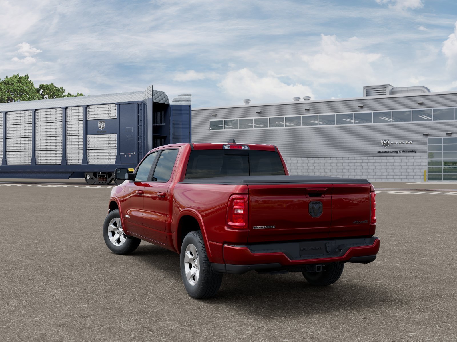 New 2026 Molten Red Pearl-Coat Exterior Paint RAM Big Horn/Lone Star image 29