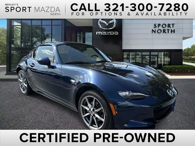 Certified Used 2021 Blue Mazda Grand Touring image 1
