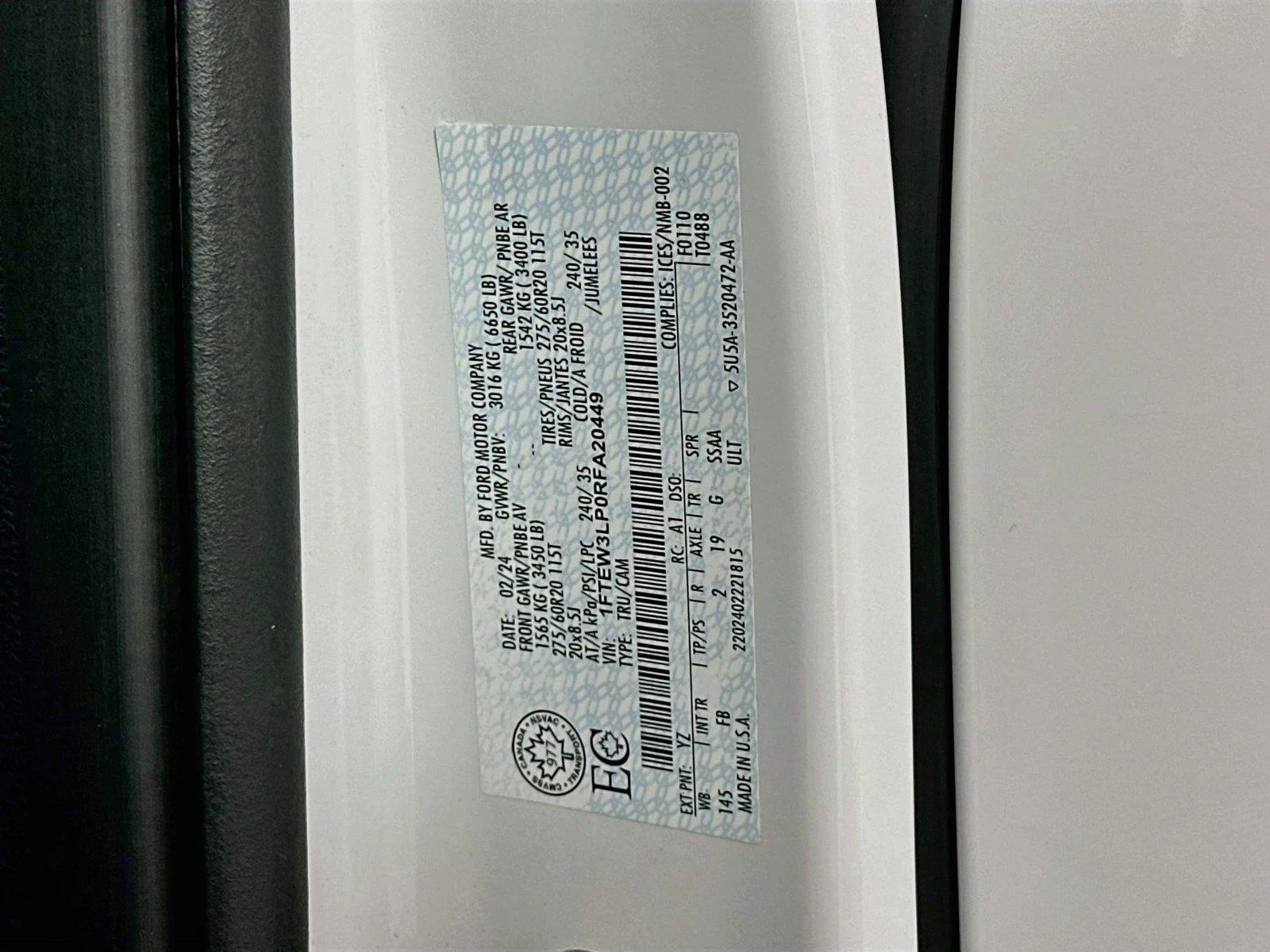 Used 2024 Oxford White Ford XLT image 23