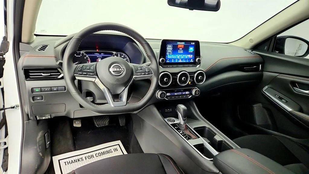 Used 2025 Aspen White Tricoat/Super Black Nissan SR CVT image 11