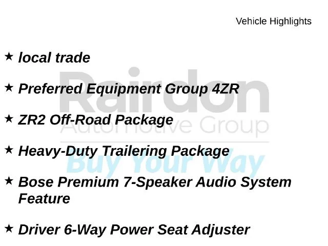 Used 2020 Summit White Chevrolet 4WD ZR2 image 32