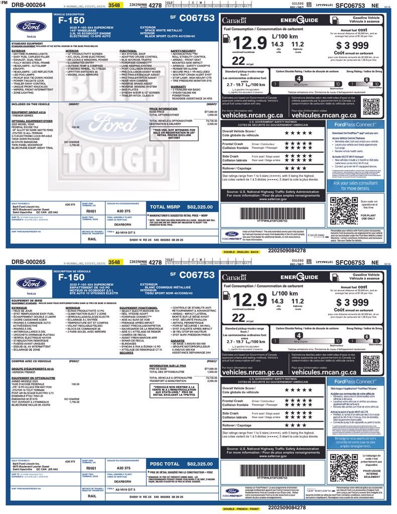 Used 2025 White Ford Tremor image 21