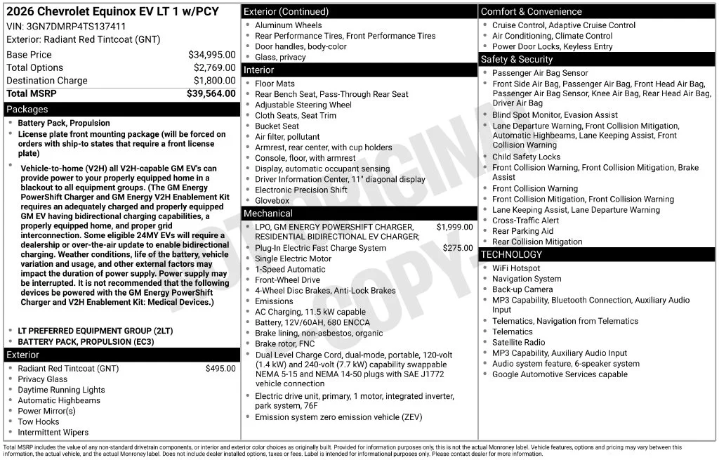 Certified Used 2026 Red Chevrolet LT image 39