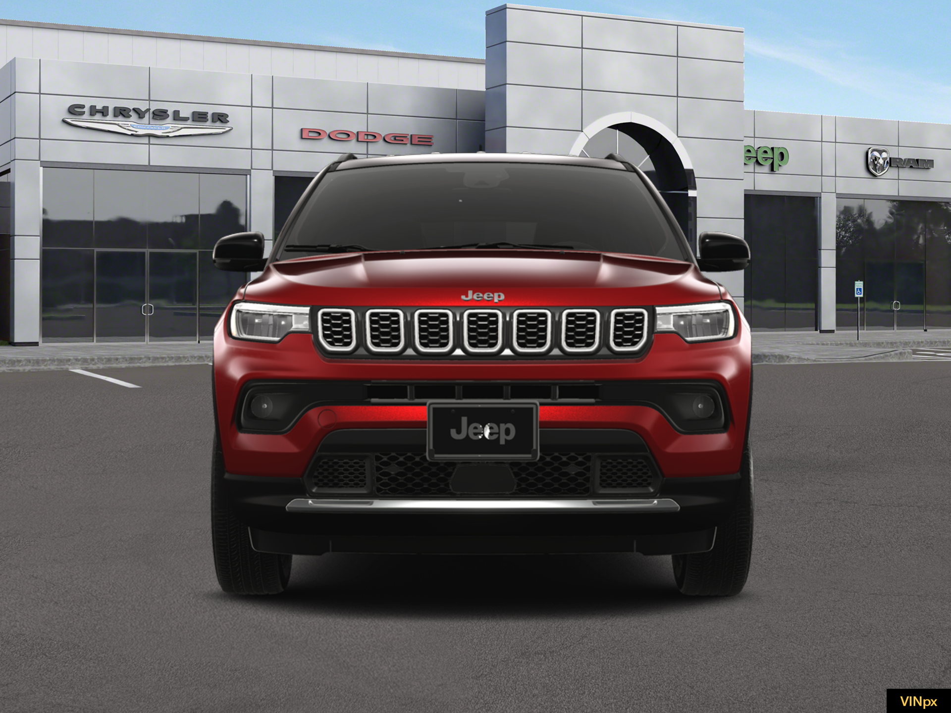 New 2026 Red Hot Pearl-Coat Exterior Paint Jeep Limited image 12