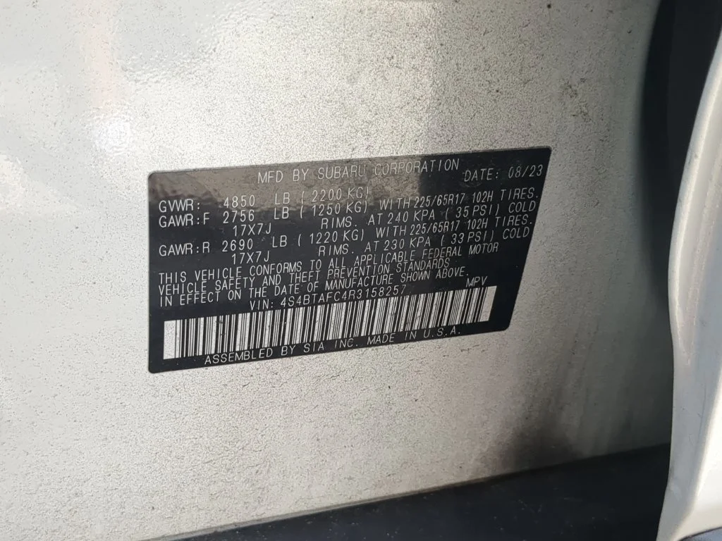 Used 2024 White Subaru Premium image 37