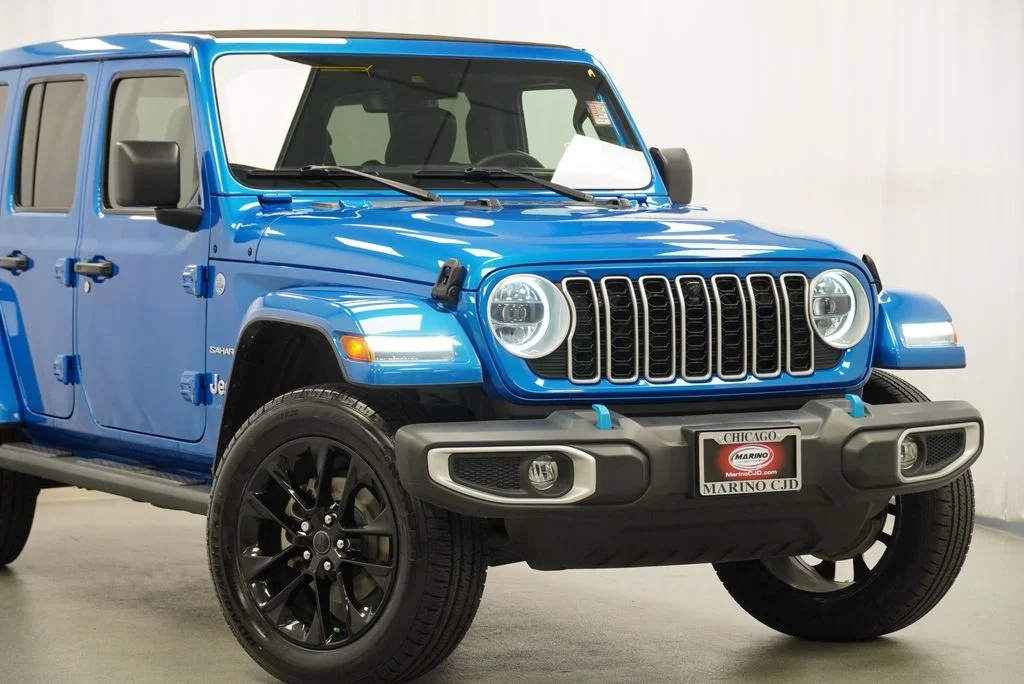 Used 2024 Blue Jeep Sahara 4xe image 5