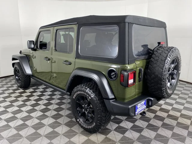 Used 2022 Green Jeep Unlimited Willys image 8